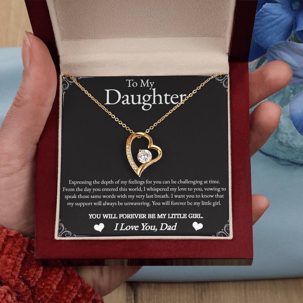 Forever Love Necklace To My Daughter I Love You, Dad