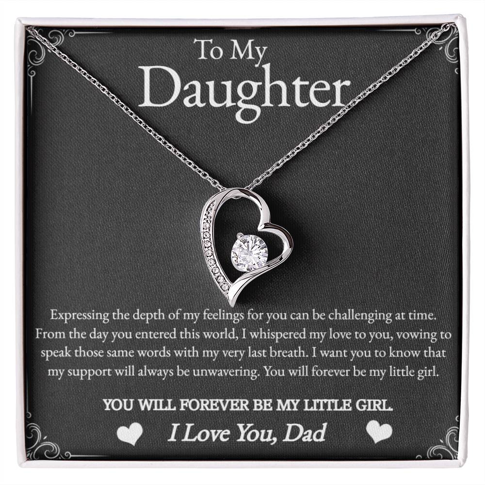Forever Love Necklace To My Daughter I Love You, Dad