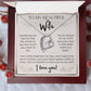 To Wife, Heart Speaks Softly... Forever Love Necklace