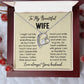 To My Beautiful Wife You mean so much to me Forever Love Necklace
