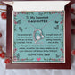To My Sweetest Daughter I Love You Dad Forever Love Necklace