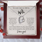 Sometimes It's Hard... To My Beautiful Wife Forever Love Necklace