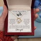 Sometimes It's Hard... To My Beautiful Wife Forever Love Necklace
