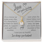 To My Wife Alluring Beauty Necklace Love Isn't Just A Feeling...