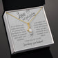 To My Wife Alluring Beauty Necklace Love Isn't Just A Feeling...