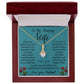 To My Amazing Wife Alluring Beauty Necklace To Us, Love Is...
