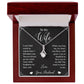 Alluring Beauty Necklace To My Wife I Can't Find Words To Express