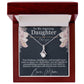 Alluring Beauty Necklace To My Amazing Daughter Cherish Your Victories