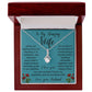 To My Amazing Wife Alluring Beauty Necklace To Us, Love Is...