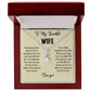 Alluring Beauty Necklace To My Beautiful Wife