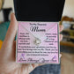 To My Dearest Mom Love Always Your Son Love Knot Necklace