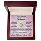 To My Dearest Mom Love Always Your Son Love Knot Necklace