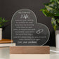 Engraved Acrylic Love Isn't Always Easy