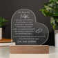 Engraved Acrylic Love Isn't Always Easy