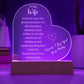 Engraved Acrylic Love Isn't Just The Grand Gestures