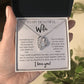 Sometimes It's Hard... To My Beautiful Wife Forever Love Necklace