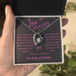 To My Wife Forever Love Necklace Love Isn't Just A Feeling...
