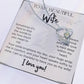 Sometimes It's Hard... To My Beautiful Wife Forever Love Necklace