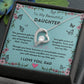 To My Beautiful Daughter I Love You, Dad Forever Love Necklace