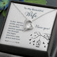 Forever Love Necklace To My Beautiful Wife You Are My Perfect Partner