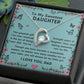 To My Sweetest Daughter I Love You Dad Forever Love Necklace