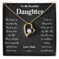 Forever Love Necklace To My Beautiful Daughter
