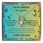 Sweetest Daughter I Love You, Dad Forever Love Necklace