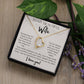 Sometimes It's Hard... To My Beautiful Wife Forever Love Necklace