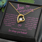 To My Wife Forever Love Necklace Love Isn't Just A Feeling...