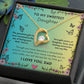 Sweetest Daughter I Love You, Dad Forever Love Necklace
